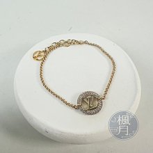 Louis Vuitton LV M00758 Louise By Night 水鑽鑲嵌LV circle吊墜造型手鍊.金 歷史價格詳細信息