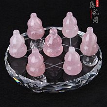 【七星陣】粉水晶七星陣~玻璃盤15公分~主珠4公分~副珠3公分 歷史價格詳細信息
