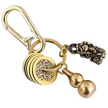 葫蘆銅錢鑰匙扣掛件包包隨身掛件汽車飾品男女小飾品手工編織吊墜~閒雜鋪子 歷史價格詳細信息