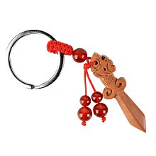 桃木紅繩掛件保平安闢護隨身桃籃財運硃砂轉運珠男女本命年鑰匙扣 歷史價格詳細信息