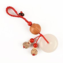 桃木紅繩掛件保平安闢護隨身桃籃財運硃砂轉運珠男女本命年鑰匙扣 歷史價格詳細信息