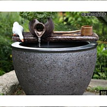 陶瓷圓魚缸過濾器循環家用流水器古法養魚中式擺件魚缸過濾造景 歷史價格詳細信息