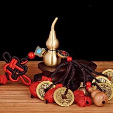 五帝錢掛件銅錢桃木葫蘆隨身攜帶紅繩真品門對門化解中國結編織繩  露天市集  全台最大的網路購物市集 歷史價格詳細信息