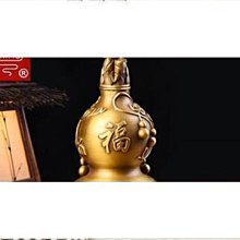 百福葫蘆銅擺飾開蓋開口空心銅葫蘆掛件五帝錢客廳臥室裝飾品擺設 歷史價格詳細信息