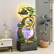 新中式流水擺件茶寵陶瓷循環抽水流水器噴泉招財風水客廳小加濕器 歷史價格詳細信息