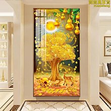 鑽石畫2023新款客廳滿鑽五路財神5d點貼黏鑽十字繡福祿壽喜財帶框 歷史價格詳細信息