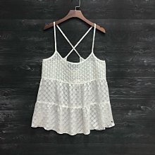 Maple麋鹿小舖Abercrombie&Fitch ＊ A&F  白色點點細肩帶蕾絲上衣 ＊ ( 現貨M號 ) 歷史價格詳細信息