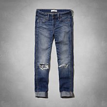 Maple麋鹿小舖 Abercrombie&Fitch ＊ AF 刷破洗舊風牛仔褲／男友褲 ＊( 現貨0R號 ) 歷史價格詳細信息