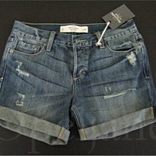 Abercrombie & Fitch A&F 腰際刺繡低腰牛仔短褲 w27/4號 二手 歷史價格詳細信息