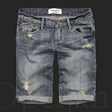 Abercrombie & Fitch A&F 腰際刺繡低腰牛仔短褲 w27/4號 二手 歷史價格詳細信息