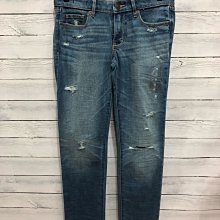 Maple麋鹿小舖 Abercrombie&Fitch ＊ AF 刷破洗舊風牛仔褲／男友褲 ＊( 現貨0R號 ) 歷史價格詳細信息