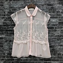 Maple麋鹿小舖Abercrombie&Fitch ＊ A&F 粉色V領花花細肩帶蕾絲上衣 ＊ ( 現貨S號 ) 歷史價格詳細信息