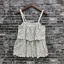 Maple麋鹿小舖 Abercrombie&Fitch ＊ A&F 灰色蕾絲無袖上衣 ＊ ( 現貨M號 ) 歷史價格詳細信息