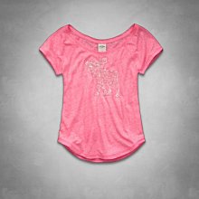 愛麗絲小舖 ~ abercrombie & fitch Kids cute moose graphic深藍色7分袖T恤 歷史價格詳細信息