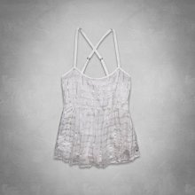 Maple麋鹿小舖 Abercrombie&Fitch ＊ A&F 白色蝴蝶結無袖上衣 ＊ ( 現貨M號 ) 歷史價格詳細信息