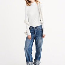 Abercrombie & Fitch 立體英文刺繡字樣T恤 / L / 0427 歷史價格詳細信息