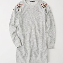 Maple麋鹿小舖 Abercrombie&Fitch ＊ AF 灰色珠珠寬版七分袖上衣＊ ( 現貨XS號 ) 歷史價格詳細信息