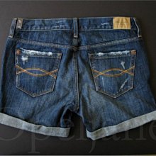 Abercrombie & Fitch A&F 腰際刺繡低腰牛仔短褲 w27/4號 二手 歷史價格詳細信息