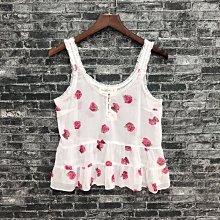 Maple麋鹿小舖 Abercrombie&Fitch ＊ A&F 白色無袖蕾絲上衣 ＊ ( 現貨S號 ) 歷史價格詳細信息