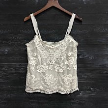 Maple麋鹿小舖 Abercrombie&Fitch ＊ A&F  米色+咖啡直條紋細肩帶上衣 ＊ ( 現貨S號 ) 歷史價格詳細信息