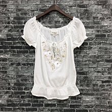 Maple麋鹿小舖 Abercrombie&Fitch ＊ A&F 白色亮片蕾絲無袖上衣 ＊ ( 現貨S/M號 ) 歷史價格詳細信息