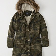 Maple麋鹿小舖 Abercrombie&Fitch ＊ A&F 迷彩長版內鋪毛毛連帽外套 ＊( 現貨XS號 ) 價格比較,價格查詢,歷史價格詳細信息