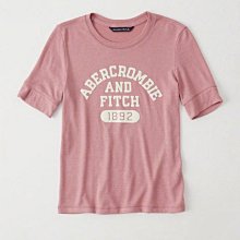全新正品 Abercrombie & Fitch A&F af 桃紅經典百搭LOGO短袖圓領T恤 t-shrit 歷史價格詳細信息