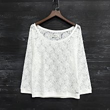 Maple麋鹿小舖 Abercrombie&Fitch ＊ AF 白色蕾絲層次無袖上衣 ＊ ( 現貨S號 ) 歷史價格詳細信息