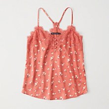 Maple麋鹿小舖Abercrombie&Fitch ＊ A&F 粉色V領花花細肩帶蕾絲上衣 ＊ ( 現貨S號 ) 歷史價格詳細信息