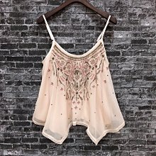 Maple麋鹿小舖Abercrombie&Fitch ＊ A&F 粉色V領花花細肩帶蕾絲上衣 ＊ ( 現貨S號 ) 歷史價格詳細信息