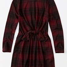 A&F 紅 x 白 格紋 長袖休閒襯衫 Abercrombie & Fitch 狀況佳 歷史價格詳細信息