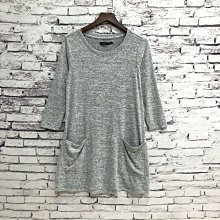 Maple麋鹿小舖 Abercrombie&Fitch ＊ AF 灰色珠珠寬版七分袖上衣＊ ( 現貨XS號 ) 歷史價格詳細信息