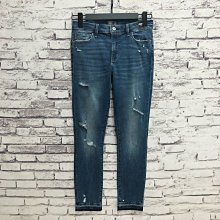 Maple麋鹿小舖 Abercrombie&Fitch ＊ AF  藍色破損風貼身牛仔長褲 ＊ ( 現貨27S號 ) 歷史價格詳細信息