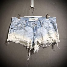 Abercrombie & Fitch A&F 腰際刺繡低腰牛仔短褲 w27/4號 二手 歷史價格詳細信息