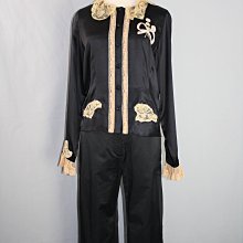 海洋工坊二手名牌旗艦店~ANNA SUI 黑絲質蕾絲無袖長版上衣 歷史價格詳細信息