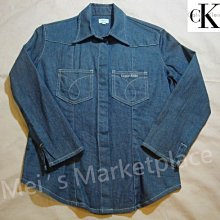 二手 CK 牛仔褲 長褲 寬褲 直筒褲 深藍色 尺寸:31 腰圍平量40公分 calvin klein 歷史價格詳細信息