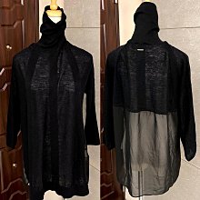Calvin Klein CK 黑色異材質拼接抽繩彈性腰圍素面休閒長褲 / M / 0323 歷史價格詳細信息