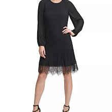 DKNY 黑色 素面 簡約 洋裝 中長版 歐美系 20171208-4 歷史價格詳細信息