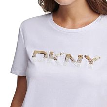 DKNY 白色 黑色 簡約風格小logo短T 550元 歷史價格詳細信息