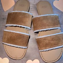 UGG 拖鞋 Goldenstar Clog 女鞋 棕 麂皮 魔鬼氈 可調節 休閒鞋 1138252CHE 歷史價格詳細信息