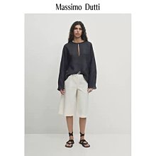 高端Massimo Dutti 黑米條紋金釦復古毛衣外套 1280元 歷史價格詳細信息