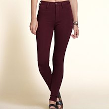 A&F副牌 ~ Hollister HCo.紅色高腰彈性窄管褲１號 歷史價格詳細信息