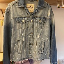 Hollister 牛仔布藍色長袖襯衫,尺寸M,純棉,肩寬46cm肩寬58cm,少穿降價大出清 歷史價格詳細信息