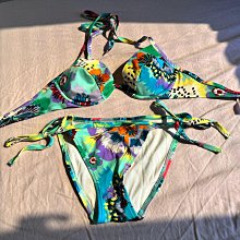 Victoria Secret 維多利亞的秘密 鵝黃水玉點點綁結BIKINI 比基尼 歷史價格詳細信息