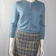 海洋工坊二手名牌旗艦店~BURBERRY 淺色經典格紋牛仔外套(短版)~~~~出清價商品~~~ 歷史價格詳細信息