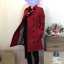 BURBERRY英國黑標繽紛鮮紅色燈籠袖羊毛大衣UK4 歷史價格詳細信息