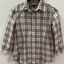 Burberry 女生大地色系V領五分袖針織衫M 歷史價格詳細信息