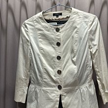 品牌Burberry米色五分袖100%棉尺寸38肩49胸43長59袖35.5cm(櫃3上白被袋） 歷史價格詳細信息