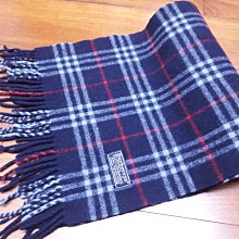 英國製BURBERRY 博柏利 灰色格子圍巾,材質 → LAMBSWOOL 100%羊毛 歷史價格詳細信息
