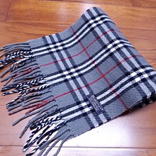 英國製BURBERRY 博柏利 灰色格子圍巾,材質 → LAMBSWOOL 100%羊毛 價格比較,價格查詢,歷史價格詳細信息